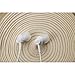 Earbuds with microphone,in Ear Headphones,Ergo-Fit Design Stereo Strong Bass in Ear Headset(White)