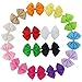 Chiffon 3.5in Baby Hair Bows With Alligator Snap Clips For Teens Set Of 15 Colors