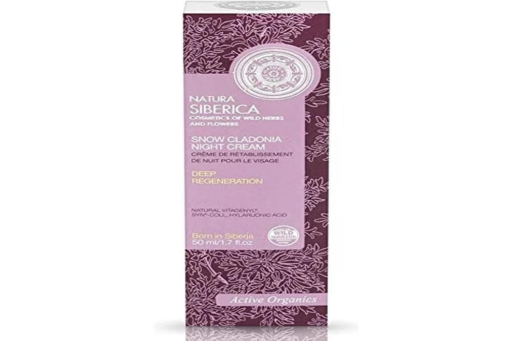Natura Siberica Snow Cladonia Night Cream for Deep Regeneration, 50 ml