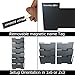 Black Wall Mount Hanging File Holder Organizer 6 Pack | Durable Steel Rack, Solid, Sturdy & Wide | For Letters, Legal Files, Magazines & More | Organize The Desktop, Declutter Your Office - Nozzco