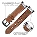 TRUMiRR Gear Fit 2 Watchband, Double Color Genuine Leather Watchband Stainless Steel Clasp Strap Sports Wristband Wrist Bracelet for Samsung Gear Fit 2 SM-R360 / Fit2 Pro SM-R365 Smartwatch