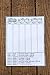 YARD FARKLE SCORE CARDS with Rules on the back- Laminated Farkle Score Card, Reusable Score Card, Size- 8.5