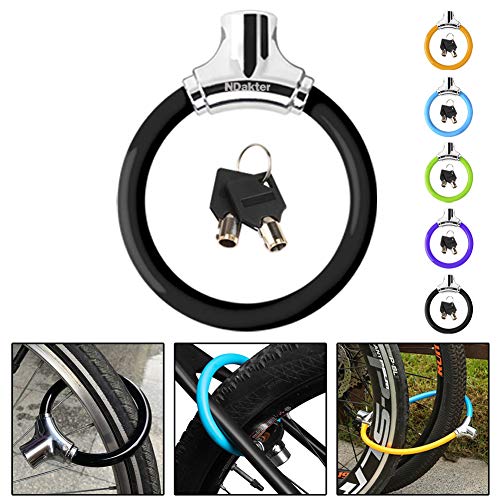 NDakter Bike Lock with 4ft Security Cable, 12mm Anti Theft Kids Bike