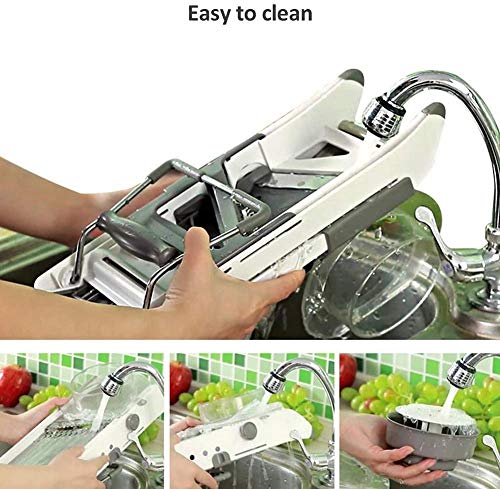 Mandoline Slicer, Vegetable Julienne Adjustable Thickness Premium Quality Stainless Steel Blades Mandoline Cheese Vegetable Grater Veggie Fruit cutter tool