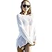 Bingirl Womens Crochet Sunscreen Swimwear Bikini Cover Up Beach Tops Mini Dress