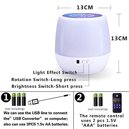 image for BNL Night Light for Kids, Remote Control Star Projector with LED Timer