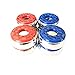 Yihao 2-1/8''(53mm) 2-5/16''(58mm) Shuffleboard Pucks,Set of 8 (red Blue 2)