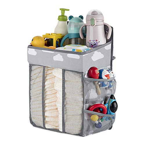 Hanging Diaper CaddyDiaper Stacker for Changing Table，Crib, Playard or