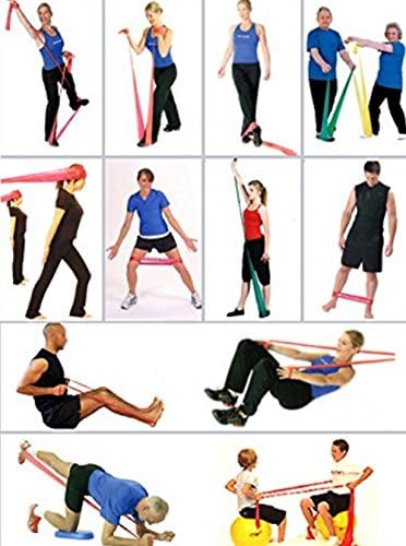 Supa Aktiv 5 Piece Exercise Resistant Band with Free Yoga Band. Perfect for Your Home Fitness Regime