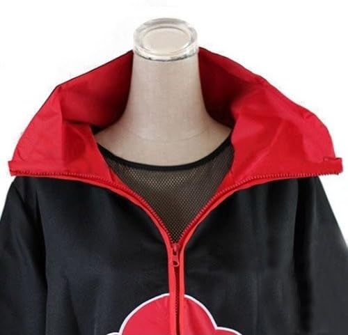 Naruto cosplay man of my ShinobuAkatsuki weasel type L size 4-piece set (Nin-gaku expectation + Akatsuki necklace missing ring + of + Akatsuki cloak of Akatsuki) c126 missing leaves cloak of Akatsuki in silence (japan import)