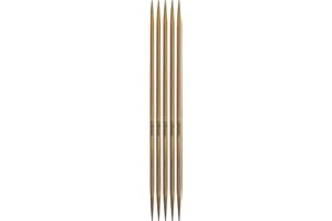 Mdoker Bamboo Double Pointed Knitting Needles Carbonized Bamboo Knitting Needle 7.9 inch(20cm) Length for Handmade Creative DIY Knitting Yarn Projects,Size US 5(3.75mm)