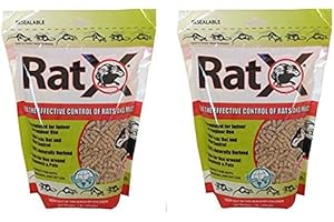 EcoClear RatX Pellets, 2 Pack of 1 Pound Each, Pet Safe Rodent Extermination