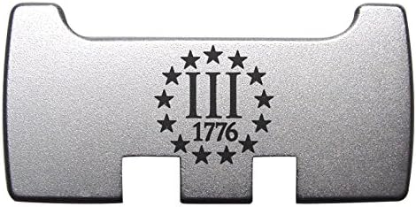 for Glock Rear Ambi Speed Slide Racker Back Plate MOS Optics Silver for Gen 1-4 Most Models - Choose Your Design