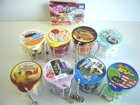 Amazon エイキュー 永久 Aqプッチン 全6種 食品パロディ プリン 豆腐全6種 1 プリプリプリン 2 プリンアラモード 3 カプセル玩具 おもちゃ