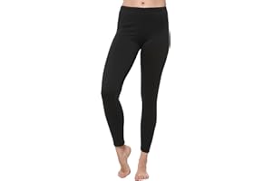 Women Thermal Underwear Base Layer Leggings with Soft Fleece; Ladies Lightweight Long Johns
