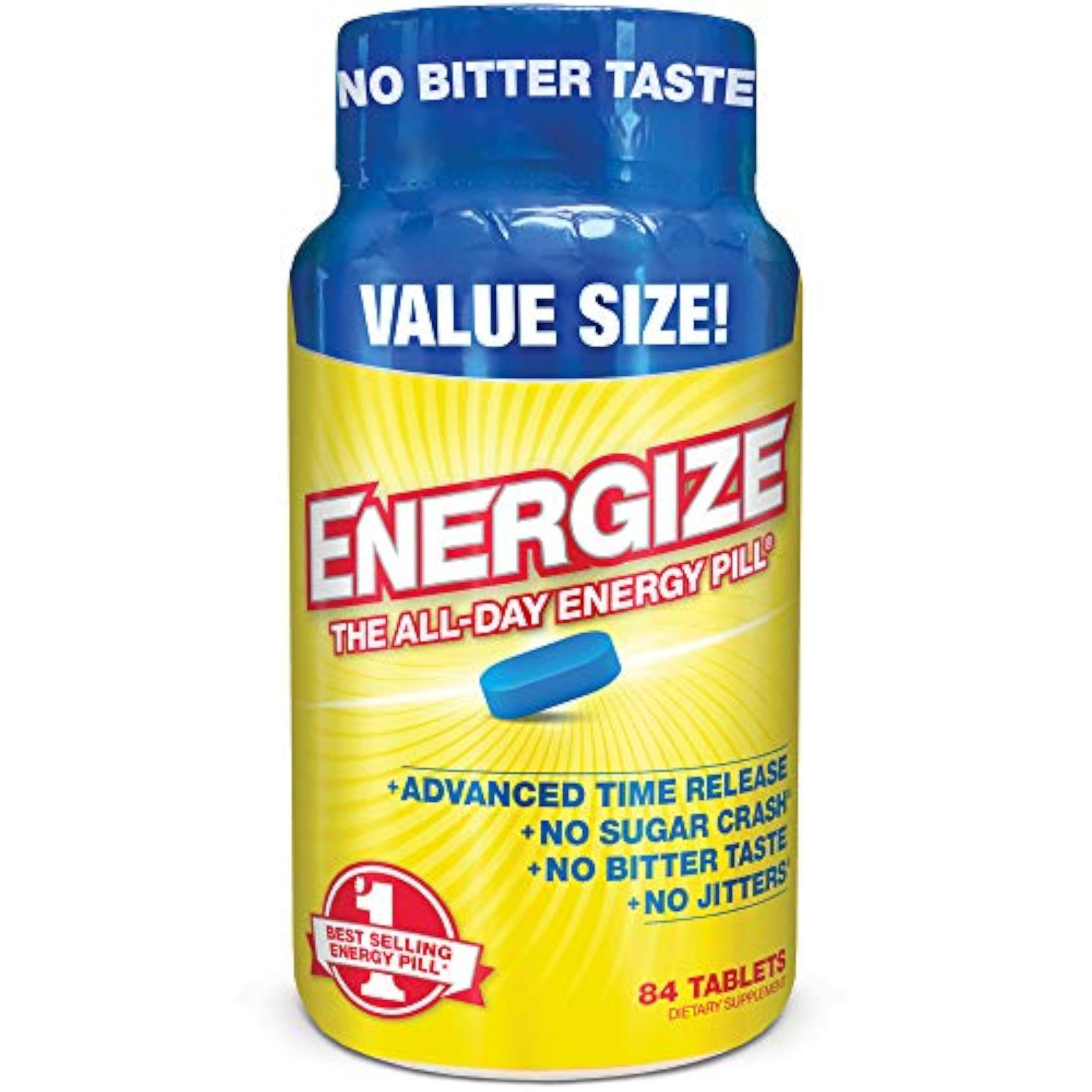 iSatori Energize Caffeine Pills Fast Acting Energy Pill Healthy Focus Brain