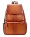 Heshe Womens Genuine Leather Backpack Casual Daypack Ladies Fashion Bag (Sorrel)