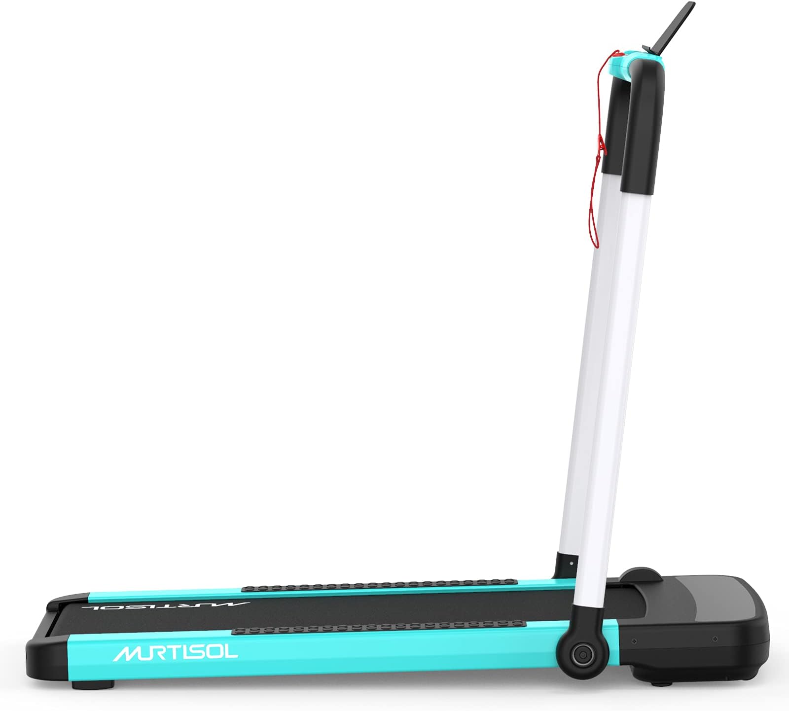 Murtisol 2 in 1 Folding Treadmill, 2.25HP Under Desk Electric Treadmill, Installation-Free with APP, Remote Control and LED Display, Portable Walking Machine for Home, Office & Gym