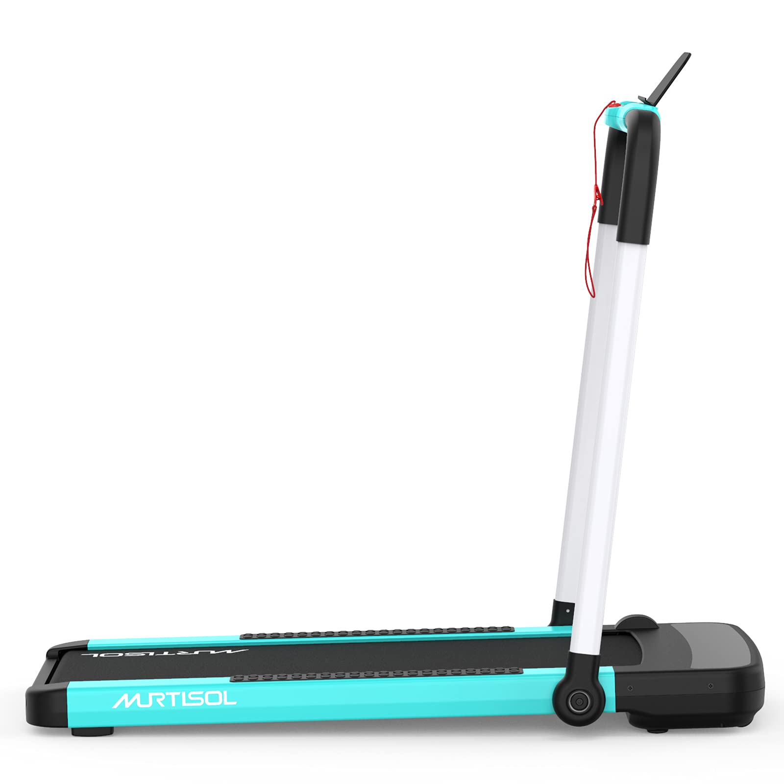 Murtisol 2 in 1 Folding Treadmill, 2.25HP Under Desk Electric Treadmill, Installation-Free with APP, Remote Control and LED Display, Portable Walking Machine for Home, Office & Gym