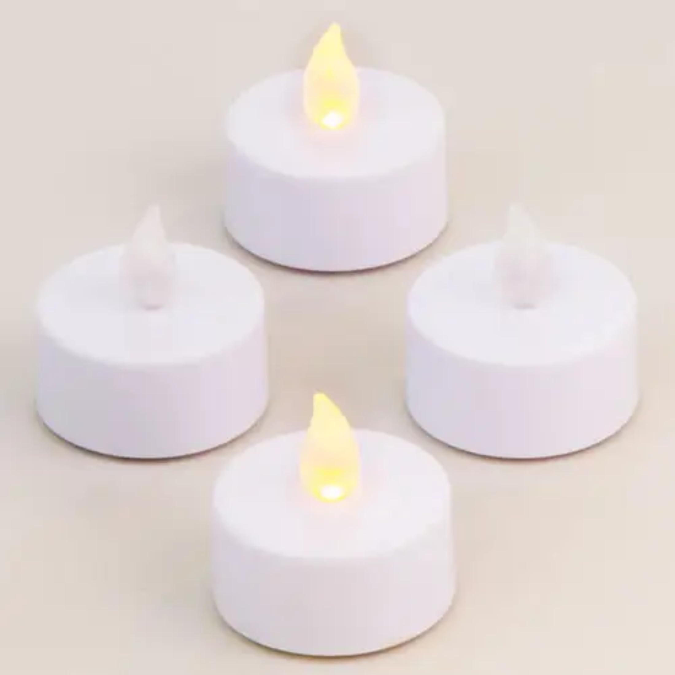 Baker Ross EF328 LED Tealights, Safe for Kids to use in Tealight Holders (Pack of 4), Assorted
