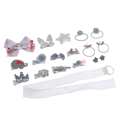 Cuticate 18 Pieces Baby Girls Hair Bows Clips Barrettes For Girl