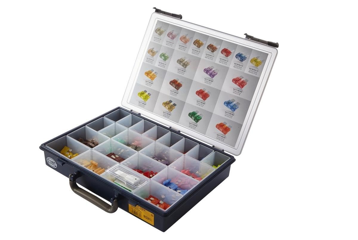HELLA 8JS 009 257-801 Fuse Kit - ATO(2A-40A)/MINI(2A-30A) - 10/15/2/20/25/3/30/4/40/5/7.5A - Kit