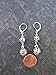 Silver filigree ball dangle earrings with Sterling Silver Leverbacks