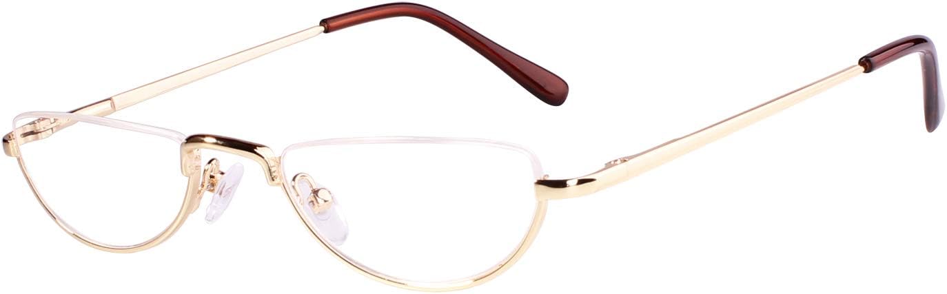 Beison Half Moon Readers Half Rimless Reading Glasses
