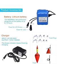 Anysun Fish Finder   Cámara de vídeo profesional de pesca con monitor TFT de 7 pulgadas LCD de color HD 700TVL, CCD de 49.2 ft de longitud de cable con funda de transporte   Divertido para ver la pesca