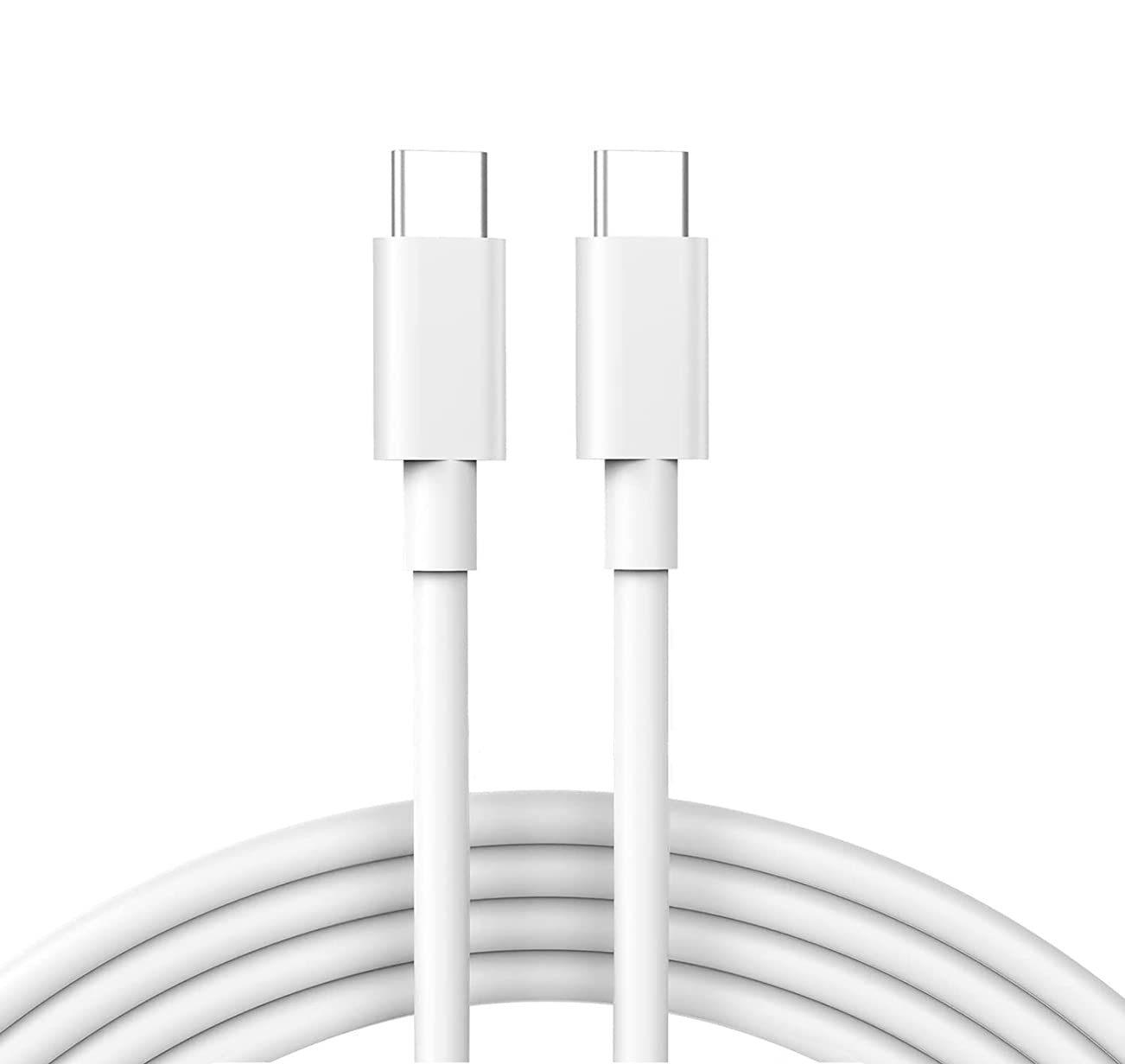BLKEER USB C to USB C Cable 6.6ft, Charging Cable for Google Pixel 5 Charger 60W 5A PD USB Type C for MacBook, iPad Pro 2018/2020,MacBook Air, Pixel, Galaxy S20 Ultra/S10/Note20 - White