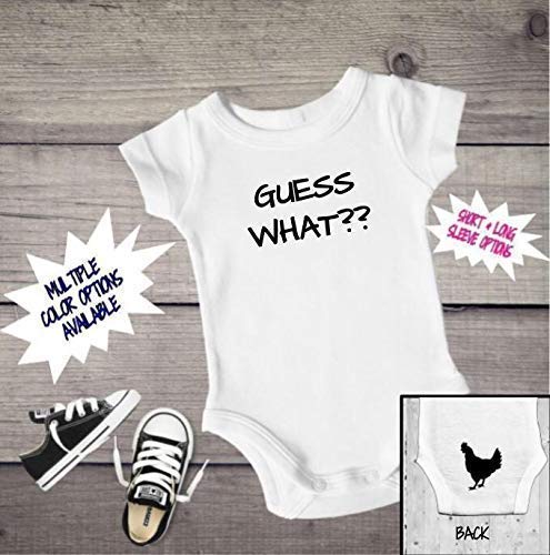 Guess What Chicken Butt Onesie, Funny Baby Onesie, Chicken Butt Onesie, Baby Shower gift, Guess What Onesie, Baby Girl Onesie, baby bodysuit