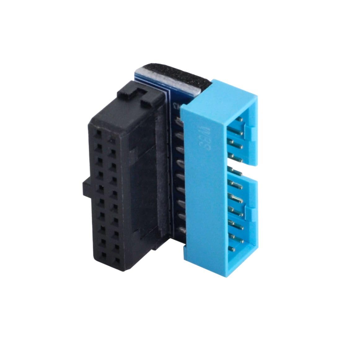 CY USB 3.0 20pin Male to Female Extension Adapter Up Angled 90 Degree for Motherboard Mainboard