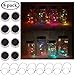 Cynzia 30LED Solar Mason Jar Lights, 8 Pack Jar Lid String Lights (No Jars), Waterproof Fairy Firefly Light for Garden, Patio, Outdoor, Yard, Lawn Decor(8 Colors)
