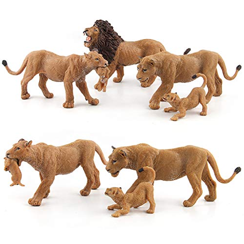 Fiaya Emulational Leopard Lion Animal Model Ornament Desk Table Decoration Figurine Educational Science Toy for Kids Gifts (5B) - Thumbnail 4