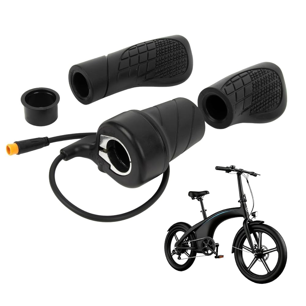 Photo 1 of 20X EBike Half Twist Throttle - PSLER 22.5mm Handlebar E-Bike Half Twist Throttle Grip Replacement with Waterproof 3-Pin Connector Compatible with 12V-72V Electric Bike Scooter MTB Conversion Kits