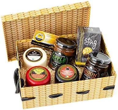 Garlic Lovers Gourmet Cheese & Chutney Hamper Faux Cardboard