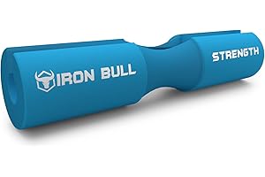 IRON BULL STRENGTH Advanced Squat Pad - Barbell Pad for Hip Thrusts, Squats & Lunges - Neck & Shoulder Squat Bar Pad Cushion Support Foam for Extra Comfort