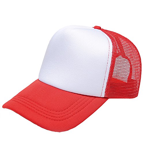 Small-mark two tone trucker hat summer mesh cap with ad…