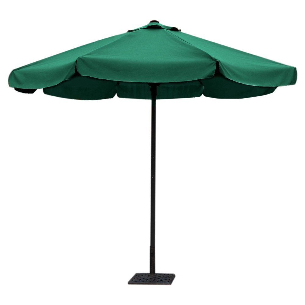 8Foot Dark Green Drape Umbrella Patio Umbrellas