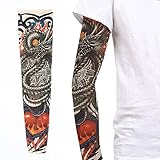 ZQXPP Z143 Tattoo Arm Sleeve Cover Cycling Sun Protective Arm Sleeves-1 Pair (34 Colors)