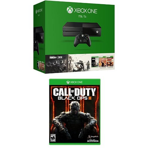 Xbox One 1TB Console - Tom Clancy's Rainbow Six Siege Bundle with Call of Duty: Black Ops III