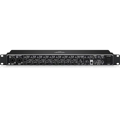 Behringer UMC1820 Audiophile 18x20 USB Audio/MIDI Interface with Midas Mic Preamplifiers and ADAT I/O | For Recording Microphones and Instruments