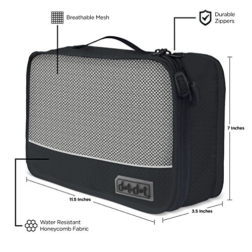 Dot&Dot Small Packing Cubes - Black