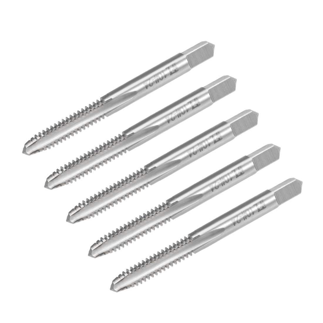 sourcing map Machine Tap #10-24 UNC Thread 2B Class 3 Flutes High Speed Steel Screw Threading Tap Tapping Tool 5pcs