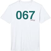 Mens Squid Game Player 067 Costume Performance T-Shirt