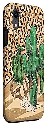 iPhone XR Desert case cactus leopard pattern cow
