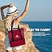 Red Suricata Mesh Beach Bag Cooler - Beach Tote with Leak-proof Rigid Cooler – Beach Bags for Women & Men (Red)