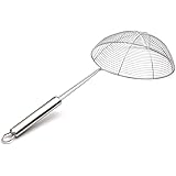 TBWHL Spider Strainer Skimmer 304 Stainless Steel with Hook for Cooking Frying Pasta Noodle 5.4 inch