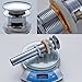 ROVATE Bathroom Faucet Vessel Vanity Sink Pop Up Drain Stopper with Overflow, Chrome
