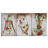 Music Guitar Lady Wall Decor Retro Vintage Tin Sign 12